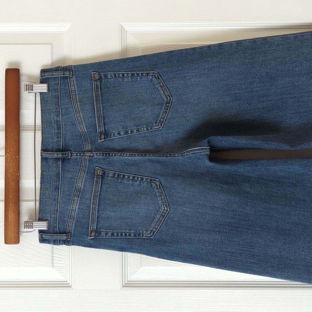 Frame Slim Palazzo Disarm Medium Wash High Waisted Wide Straight Leg Jeans 28 - Picture 5 of 15
